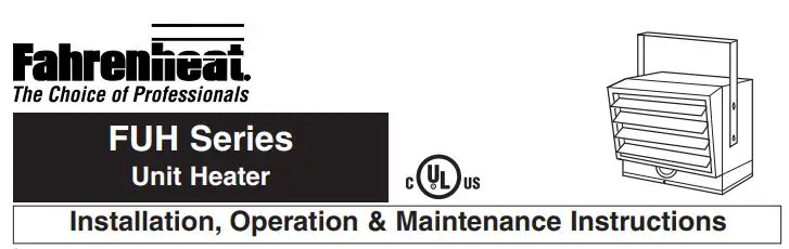 Fahrenheat FUH Series Unit Heater