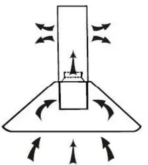 electriQ eiQCHC60W Angled 60cm Cooker Hood-RECIRCULATION