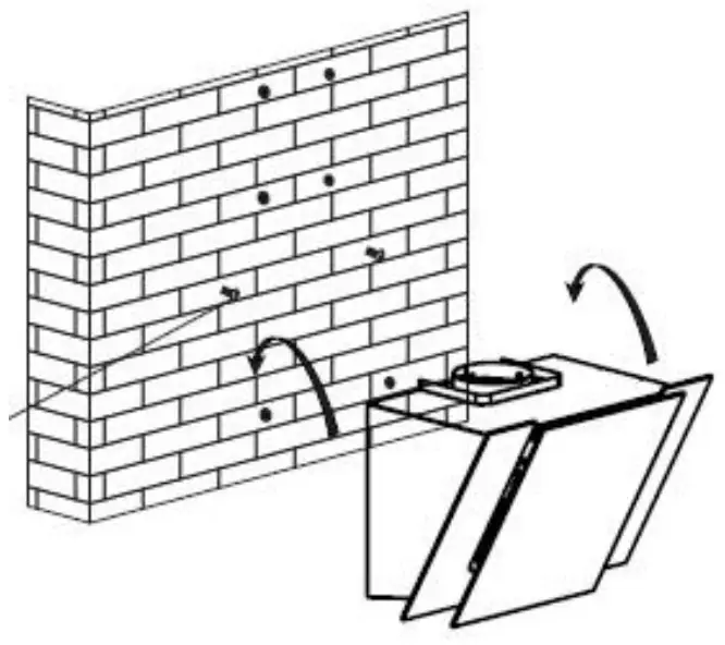 electriQ eiQCHC60W Angled 60cm Cooker Hood-airflaps1