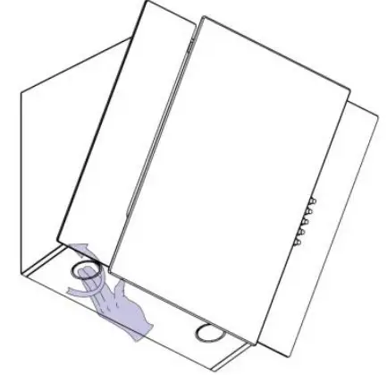 electriQ eiQCHC60W Angled 60cm Cooker Hood-fitting