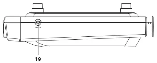 Lenco KCR 150 Kitchen Radio with CD player and Bluetooth - LOCATION OF CONTROLS 2