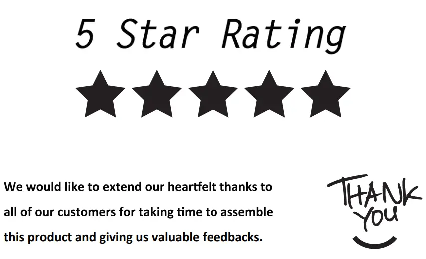 COSTWAY FP10068US Wall Mounted Electric Fireplace User Manual - 5 Star Logo