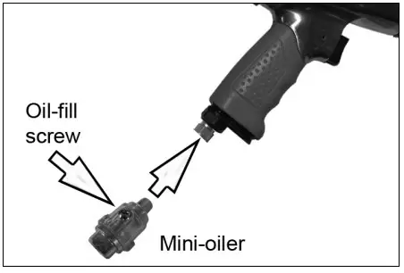 Clarke CAT141 amp 142 Air Impact Wrench - CONNECTING THE AIRLINE