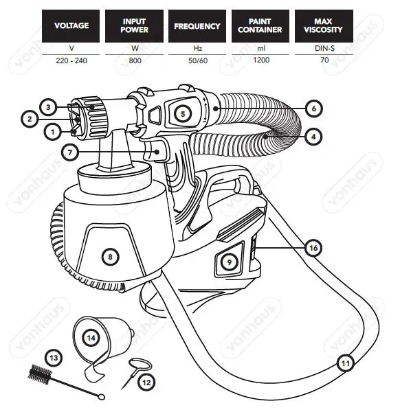 VonHaus 3515387 800W Paint Station-fig 2