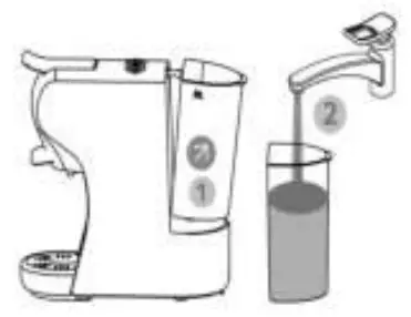 ZANUSSI CKZ39 BL Multi System Espresso Machine - Filling the water tank 1