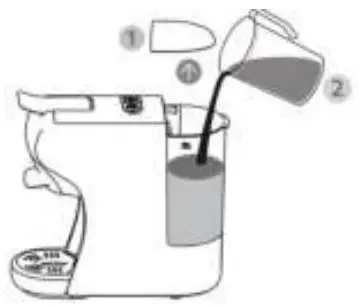 ZANUSSI CKZ39 BL Multi System Espresso Machine - Filling the water tank