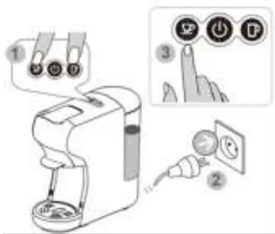 ZANUSSI CKZ39 BL Multi System Espresso Machine - mode 2