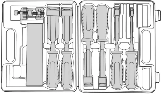 amazon basics B07V8X5W5R 8-Piece Wood Carving Chisel Set