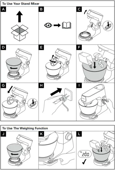 KENWOOD KVC65 Titanium Baker Stand Mixer - Fig 1