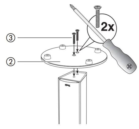 Mounting the base plate
