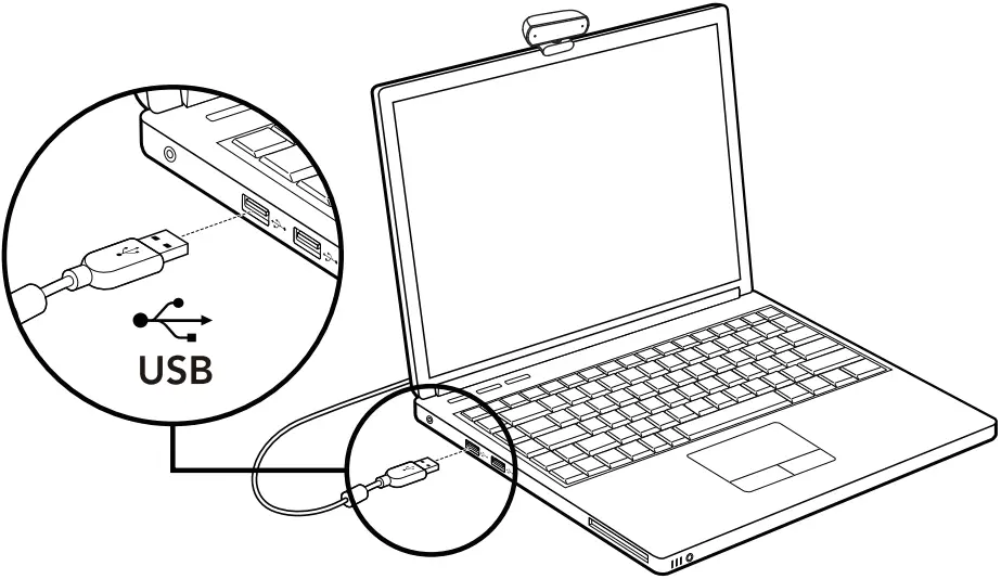 RALENO C30 Dual Built-in Microphone Webcam B