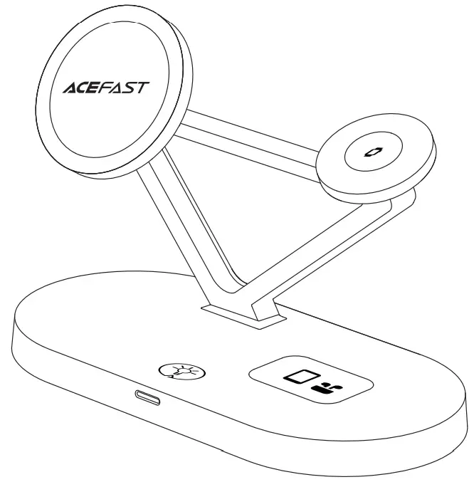 ACEFAST E9 Desktop 3 In 1 Wireless Charging Holder -