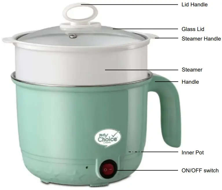 onlinesvc MC165 MULTI COOKER WITH STEAMER - Description
