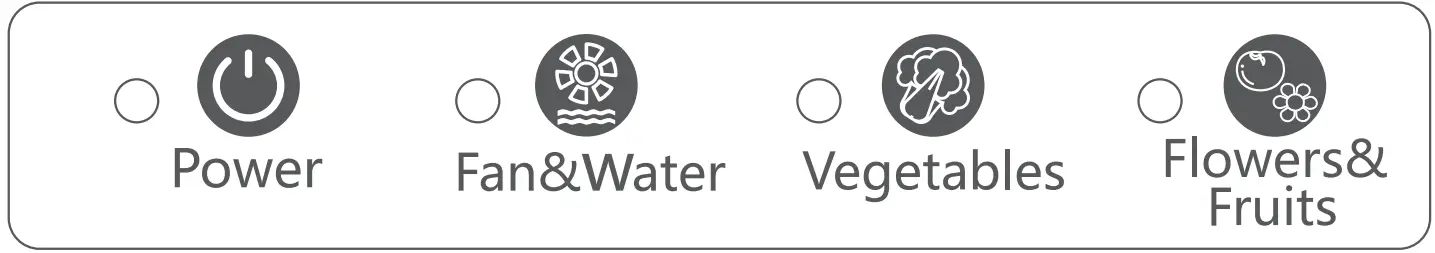 iDOO ID-IG301S Smart Indoor LED Hydroponic System - Control Panel