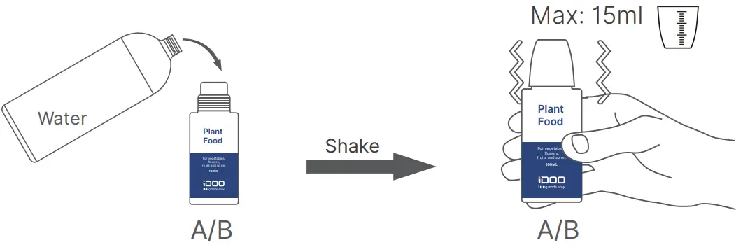 iDOO ID-IG301S Smart Indoor LED Hydroponic System - Nutrients