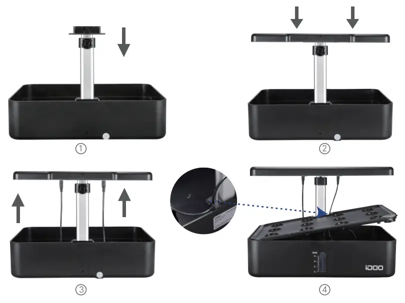 iDOO ID-IG301S Smart Indoor LED Hydroponic System - Using the Product