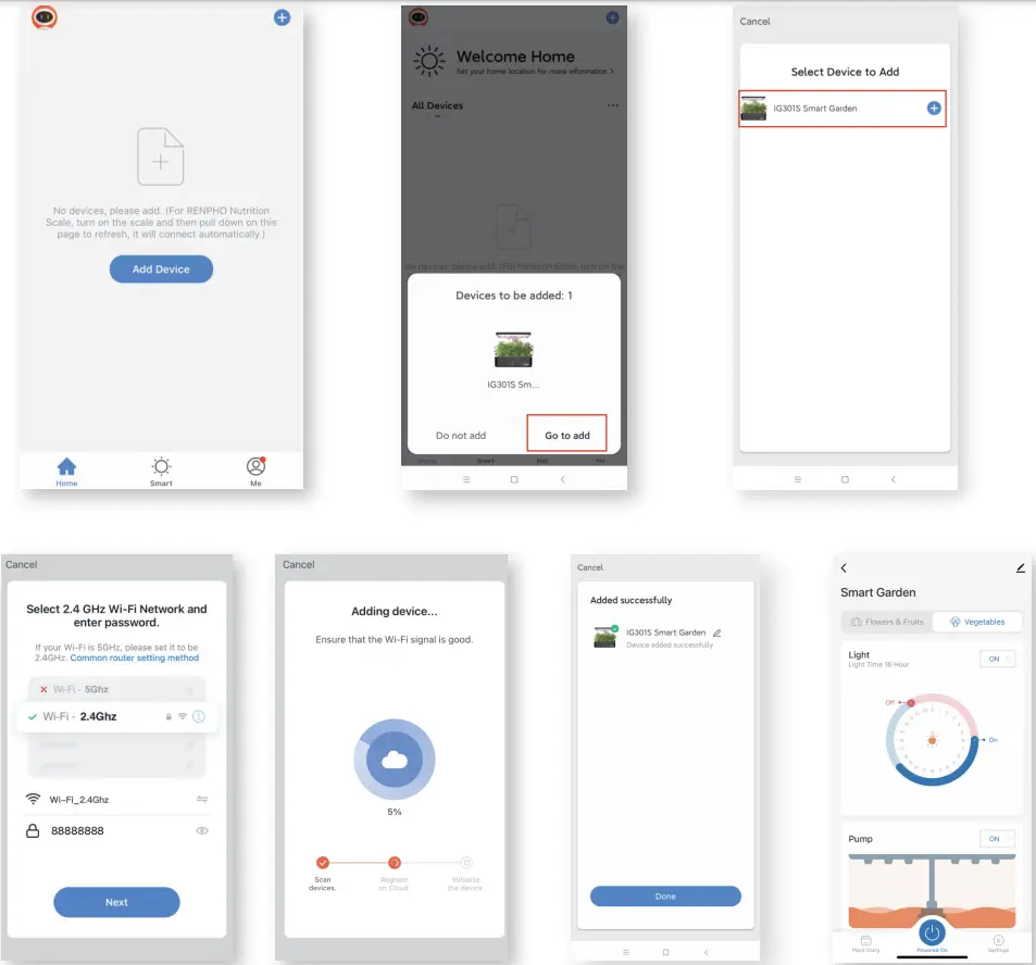iDOO ID-IG301S Smart Indoor LED Hydroponic System - app2