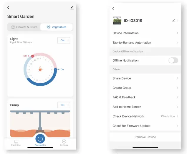 iDOO ID-IG301S Smart Indoor LED Hydroponic System - app9