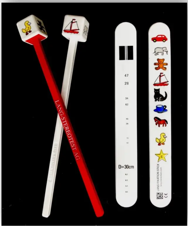 LANG-STEREOTEST LANG FIXATION CUBE white Ref 801