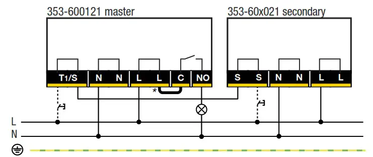 niko 353 600121 Presence Detector - Wiring