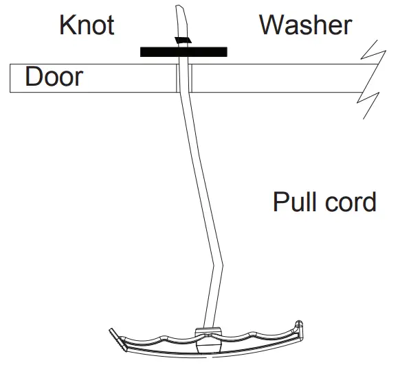 Securing the pull cord