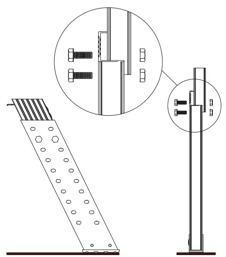 Aluminum foot installation