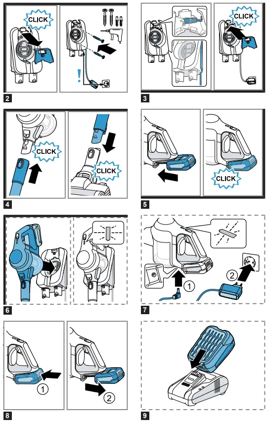 BOSCH BBS61 Cordless Handstick Vacuum Cleaner - 2