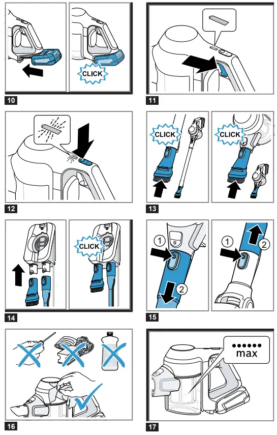 BOSCH BBS61 Cordless Handstick Vacuum Cleaner - 3