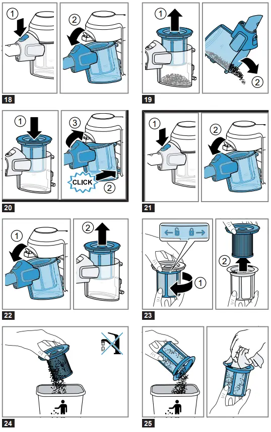 BOSCH BBS61 Cordless Handstick Vacuum Cleaner - 4