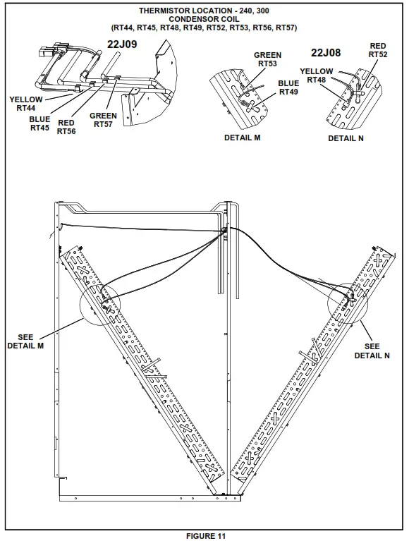 LENNOX 508172-01 Thermistor Replacement Kit - FIGURE 11