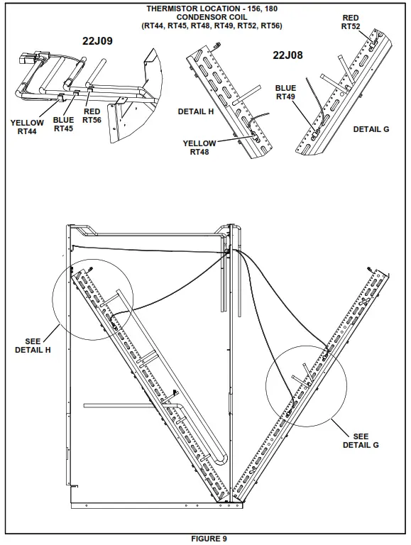 LENNOX 508172-01 Thermistor Replacement Kit - FIGURE 9