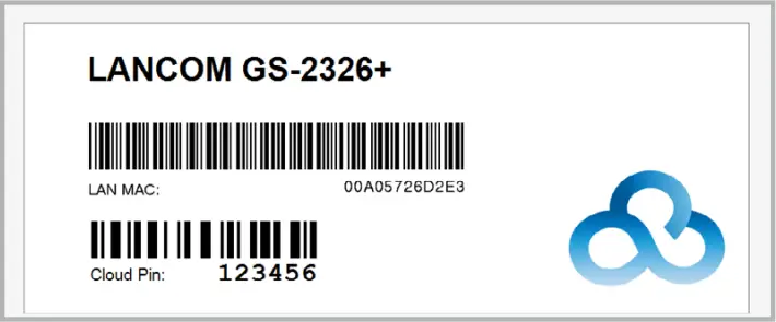 LANCOM XS 6128QF 10G Stackable Fiber Aggregation Switch - BAR Code