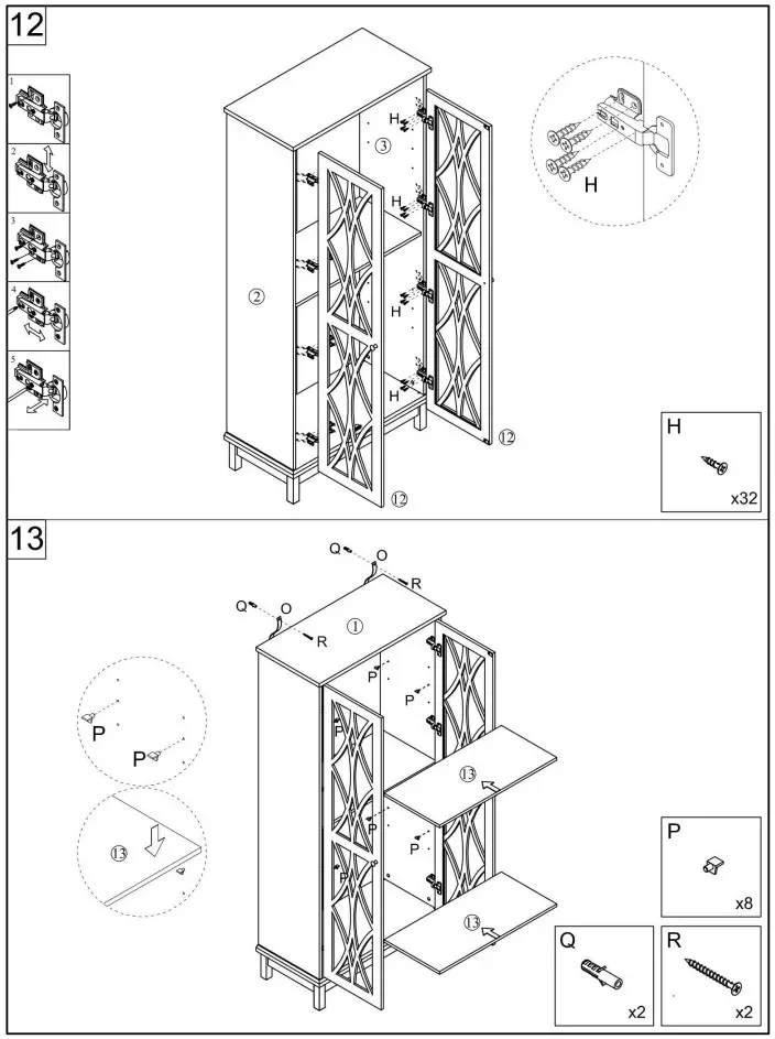FUFU GAGA KF260047 71.2 Inch H Wood Standard Bookshelf Bookcase Storage Cabinet - Figure 10