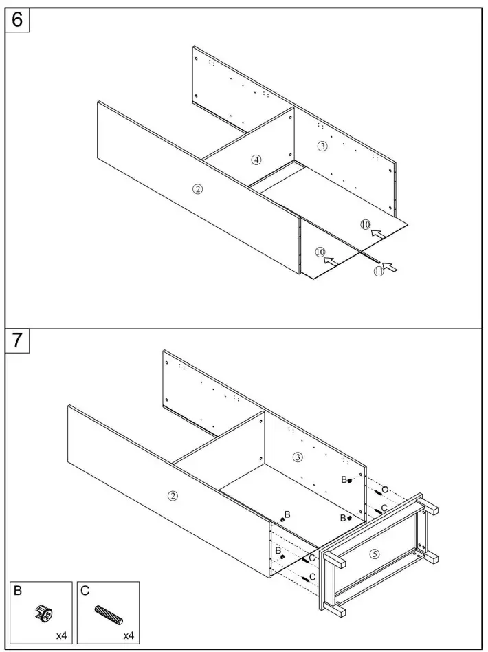 FUFU GAGA KF260047 71.2 Inch H Wood Standard Bookshelf Bookcase Storage Cabinet - Figure 7