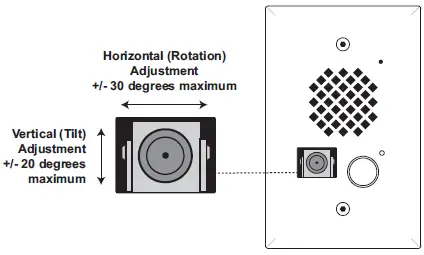 VIKING ELECTRONICS E-50 Single Gang Black Video Entry Phone-7