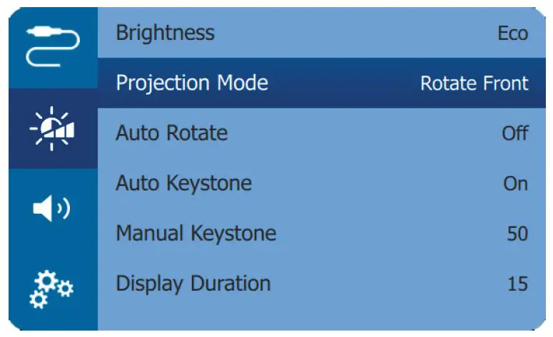 PHILIPS GPX1100 GoPix 1 Mobile Projector fig 12