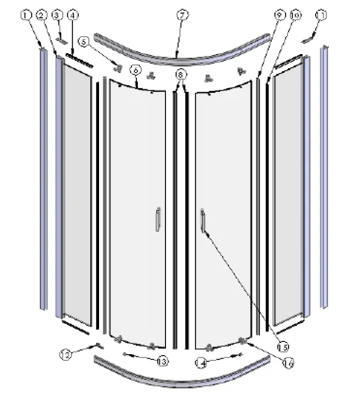 Merlyn V8Q Two Door Quadrant FIG (7)