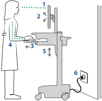 ergotron SV44-1191-1 StyleView Laptop Cart A07