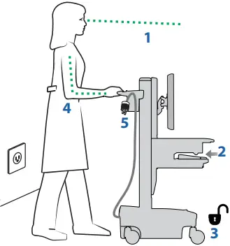 ergotron SV44-1191-1 StyleView Laptop Cart A08