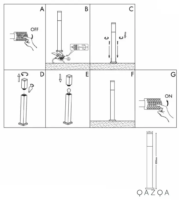 QAZQA Malios P80 Outdoor Lamp