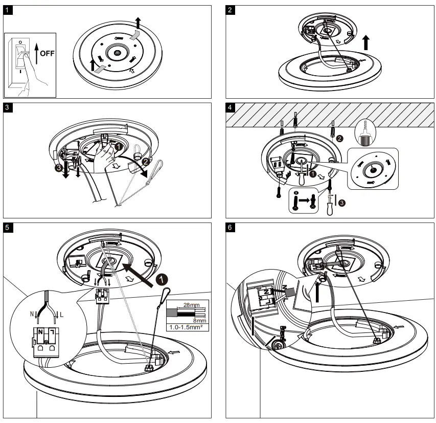 namron 3306786 Takarmatur Mira LED fig