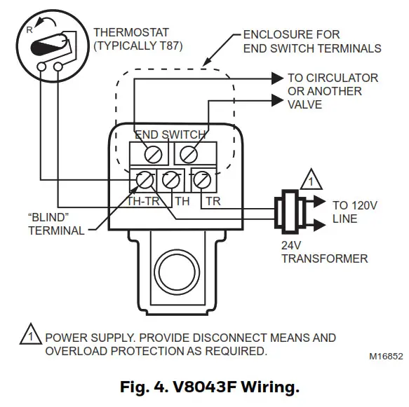 Honeywell Home V8043C,D,F & G Motorized - Fig. 4.