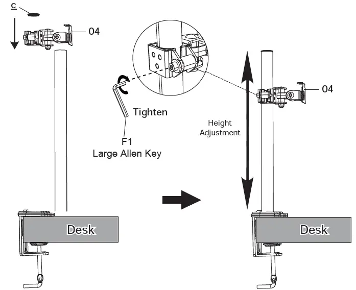 HUANUO-HNCM12-Monitor-Desk-Mount-16