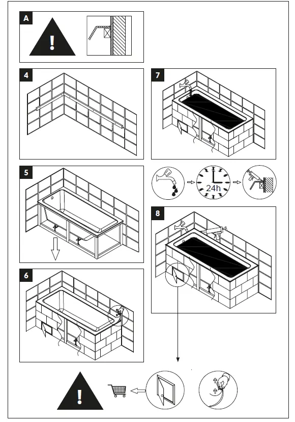 cersanit Kaliope 170x110 Bathtub Asymmetric Right fig (11)