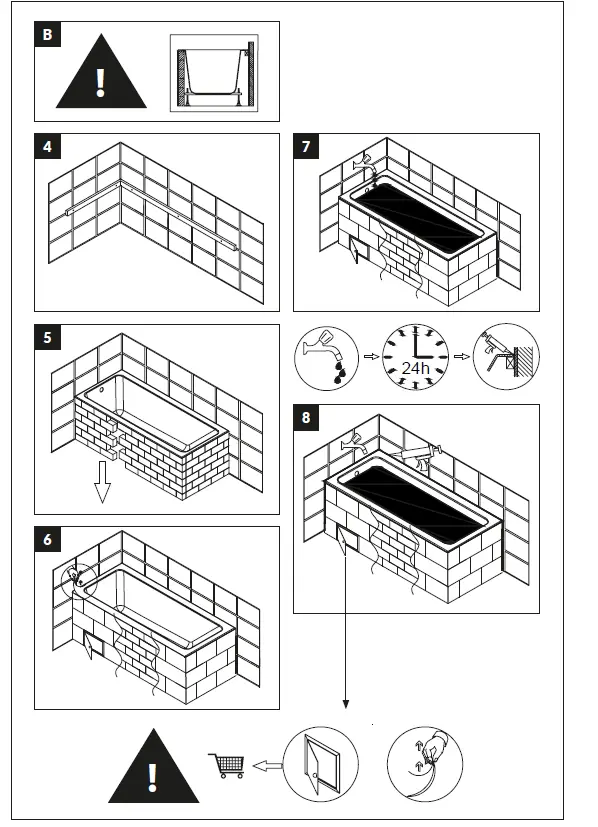 cersanit Kaliope 170x110 Bathtub Asymmetric Right fig (12)