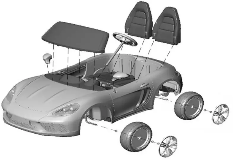 RiiRoo Children's Electric Car Sportster XL - Fig 2