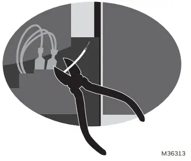 Honeywell HM700A1000 Electrode - Remove the cut wir