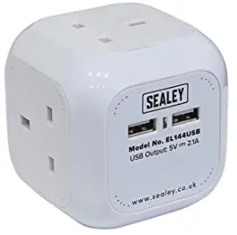 SEALEY-EL144USB-Extension-Cable-Cube-product