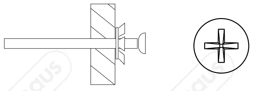VonHaus 2500374 Industrial Black Outdoor Mirror - fig 1