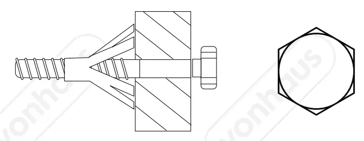 VonHaus 2500374 Industrial Black Outdoor Mirror - fig3